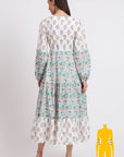 Cotton Dress Maxi - White - Hi Handmade