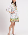 Cotton Dress Mini - White - Hi Handmade