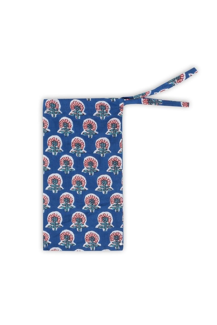 Cotton Eye Mask - Blue Ocean - Hi Handmade