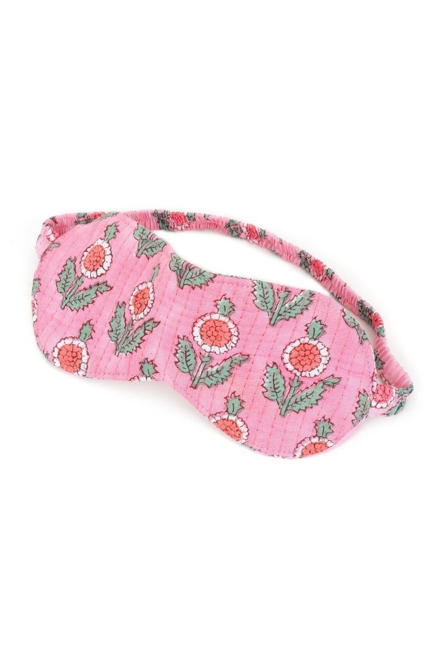 Cotton Eye Mask - Blush Pink - Hi Handmade