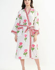 Cotton Kimono - Pink - Hi Handmade