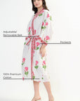 Cotton Kimono - Pink - Hi Handmade