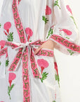 Cotton Kimono - Pink - Hi Handmade