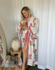 Cotton Kimono - Pink - Hi Handmade