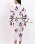 Cotton Kimono Robe - Orchid - Hi Handmade