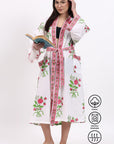 Cotton Kimono Robe - Rose - Hi Handmade