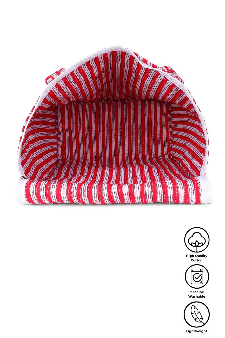 Cotton Reusable Bag - Red - Hi Handmade