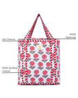 Cotton Reusable Bag - Red - Hi Handmade