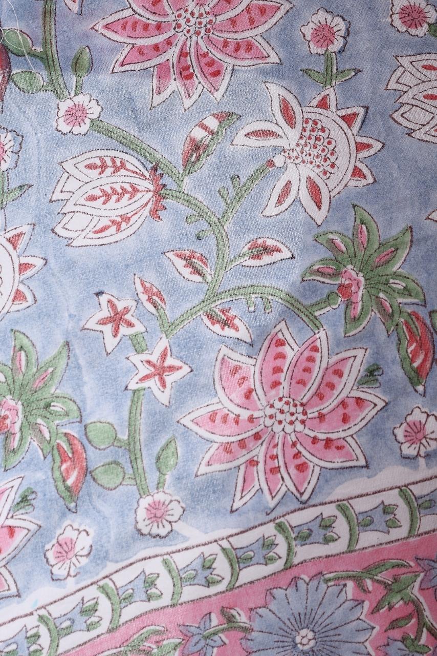 Cotton Scarf - Poinsettia - Hi Handmade