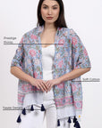 Cotton Scarf - Poinsettia - Hi Handmade