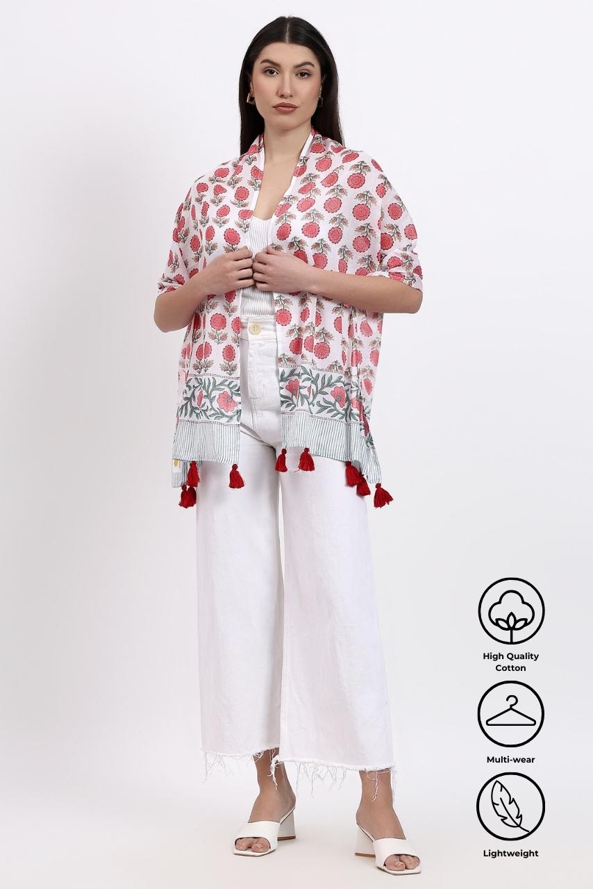 Cotton Scarf - Sunflower - Hi Handmade