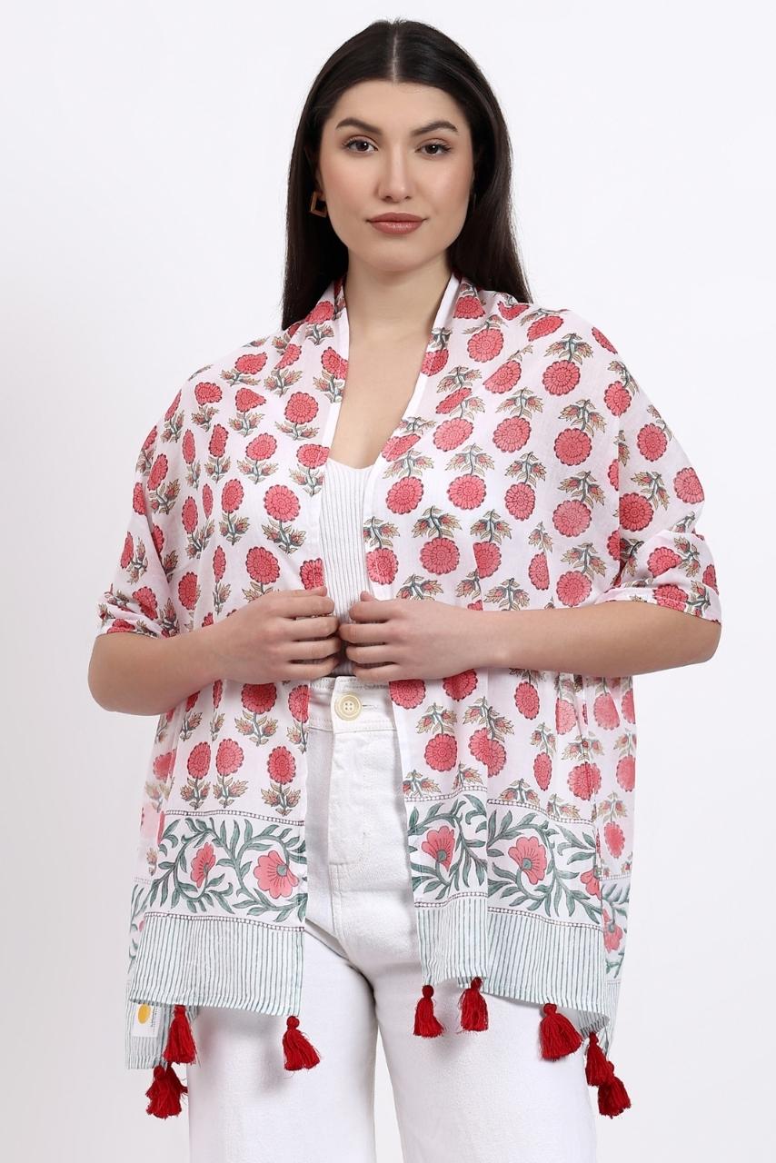 Cotton Scarf - Sunflower - Hi Handmade