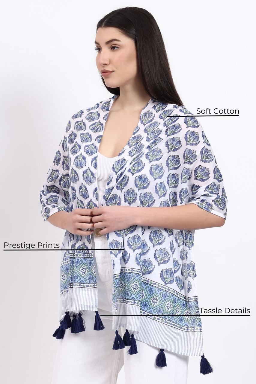 Cotton Scarf - Tulip - Hi Handmade