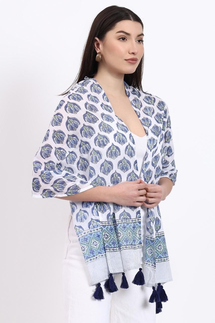 Cotton Scarf - Tulip - Hi Handmade