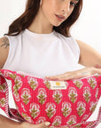 Cotton Sling Bag - Pink - Hi Handmade