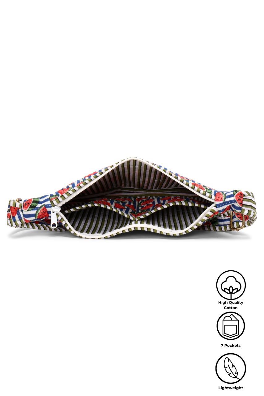 Cotton Sling Bag - Watermelon - Hi Handmade