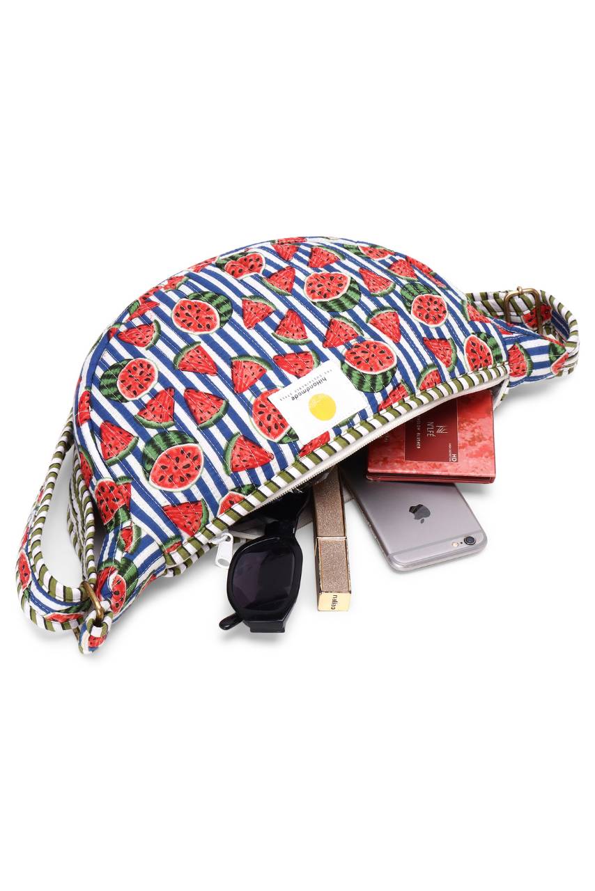 Cotton Sling Bag - Watermelon - Hi Handmade