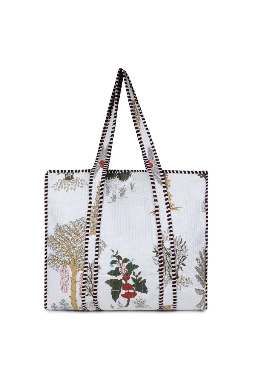 Cotton Tote Bag - White - Hi Handmade