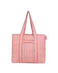 Cotton Tote Bag With Zip - Cronulla Stripe - Hi Handmade