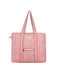Cotton Tote Bag With Zip - Cronulla Stripe - Hi Handmade