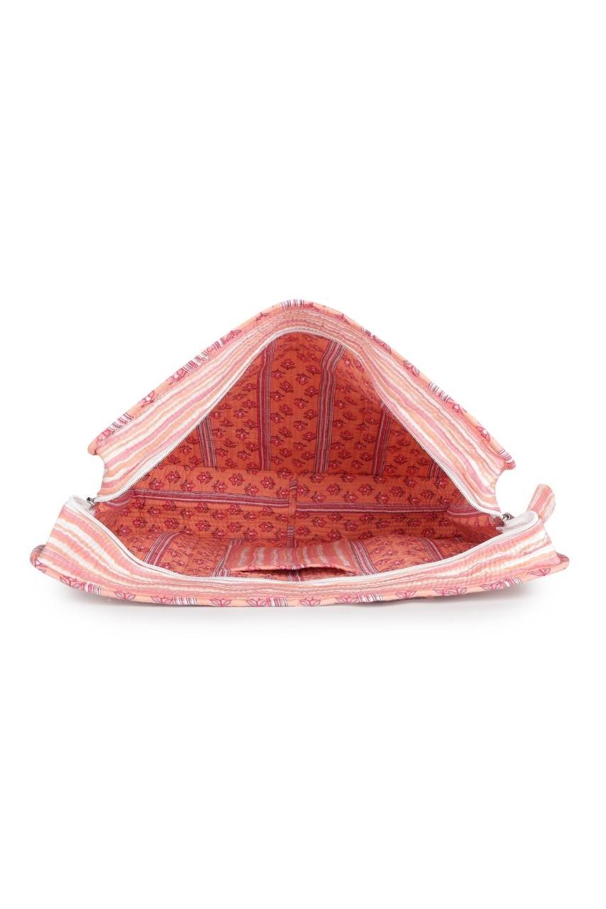 Cotton Tote Bag With Zip - Cronulla Stripe - Hi Handmade