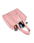 Cotton Tote Bag With Zip - Cronulla Stripe - Hi Handmade