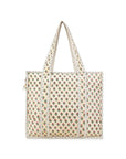 Cotton Tote Bag With Zip - Ivory - Hi Handmade
