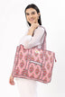 Cotton Tote Bag With Zip - Parisian Pink - Hi Handmade