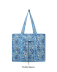 Cotton Tote Bag With Zip - Sahiba Floral - Hi Handmade