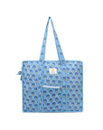 Cotton Tote Bag With Zip - Sahiba Motif - Hi Handmade