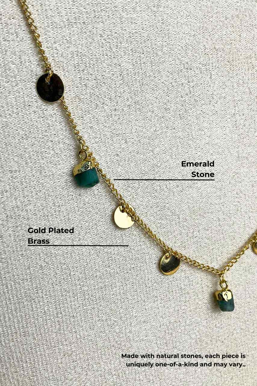 Elegant Emerald - Necklace - Hi Handmade