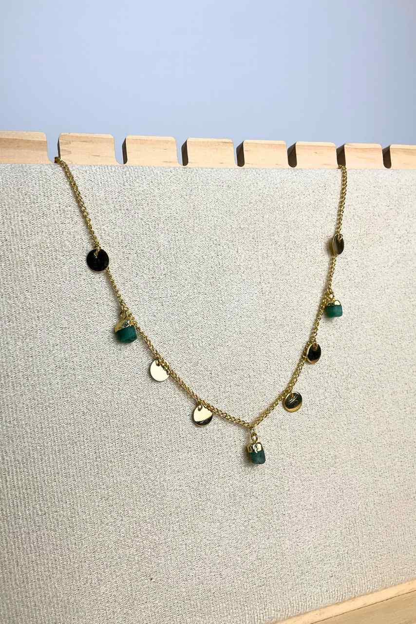 Elegant Emerald - Necklace - Hi Handmade