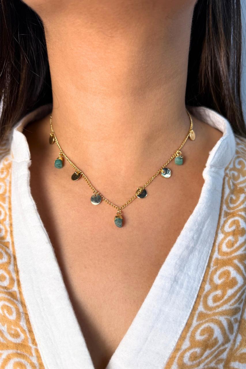 Elegant Emerald - Necklace - Hi Handmade