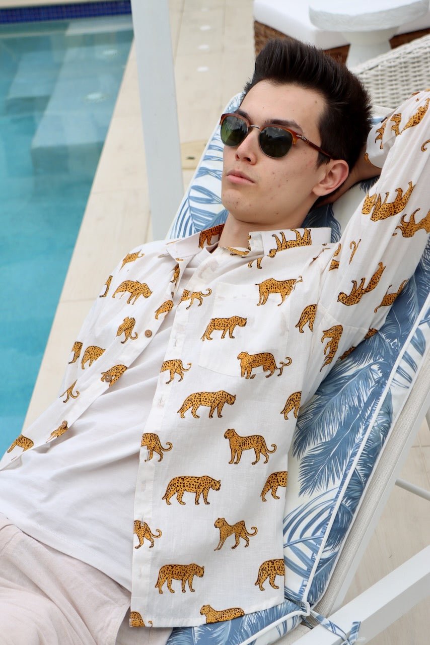 Gender Neutral Print Shirt - Cheetah - Hi Handmade