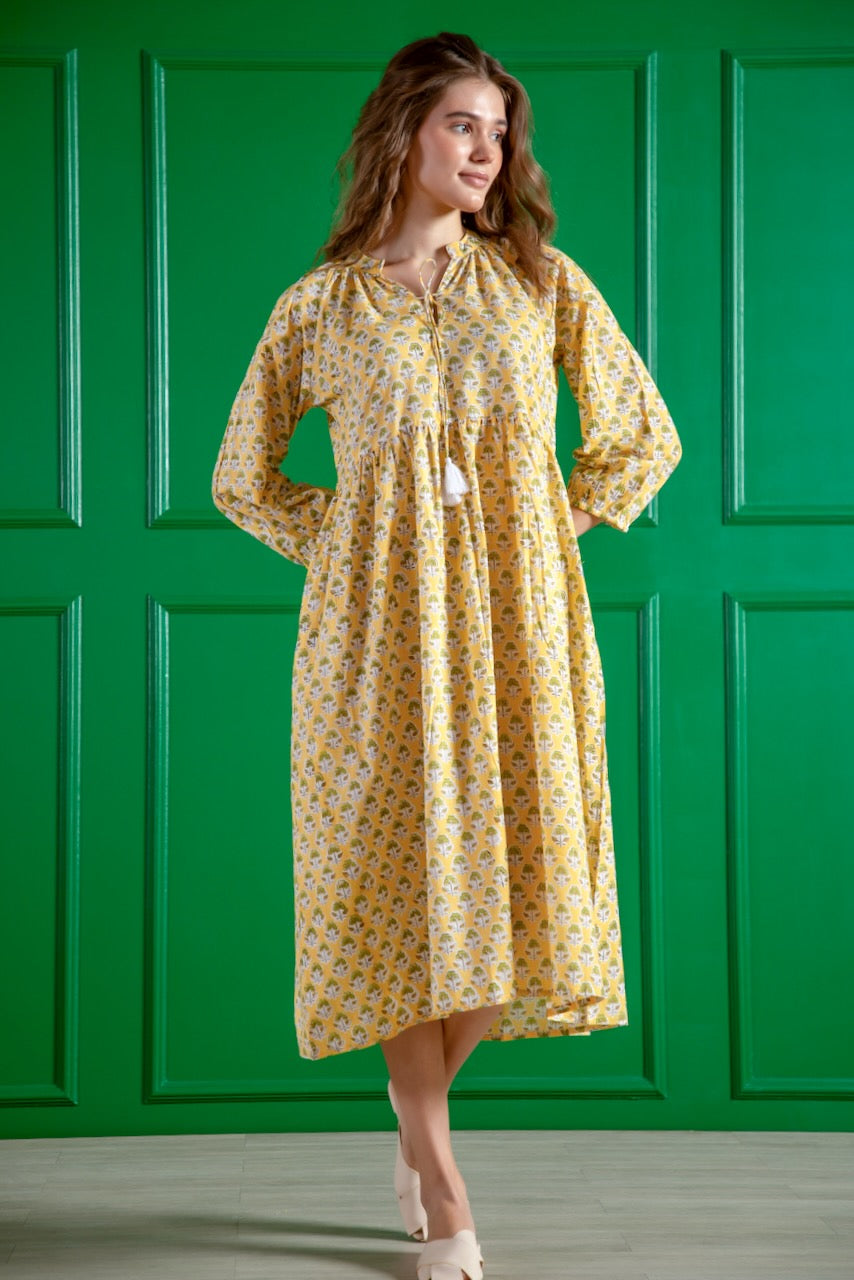 Sia Maxi Dress - Sun Yellow