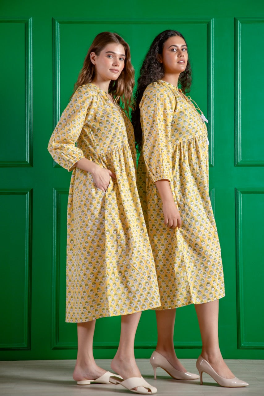Sia Maxi Dress - Sun Yellow