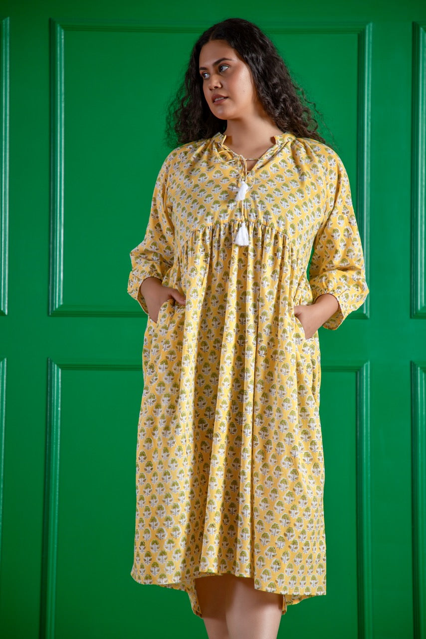 Sia Maxi Dress - Sun Yellow