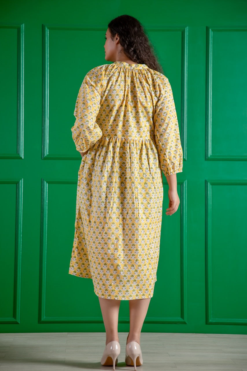 Sia Maxi Dress - Sun Yellow