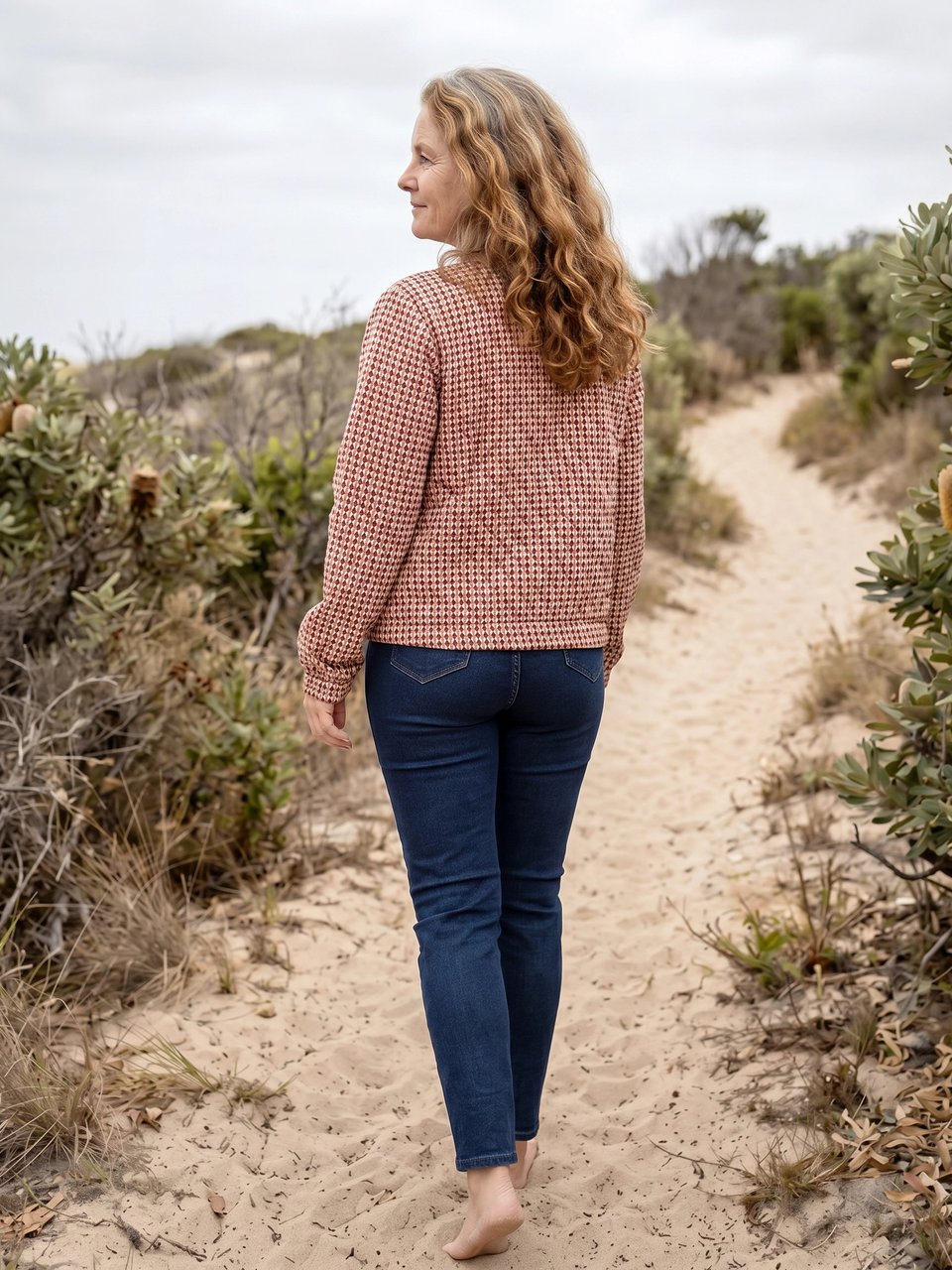 Cara Cotton Quilted Jacket - Argyle Sand
