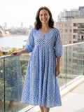 Kali Maxi Dress - Blue