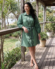 Sia Shirt Dress - Fern Bay
