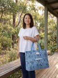 Cotton Tote Bag With Zip - Sahiba Floral