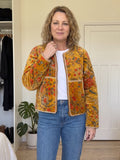 Cara Velvet Jacket - Mustard