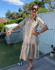 Sara Shirt Dress - Green