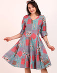 Panel Midi Dress