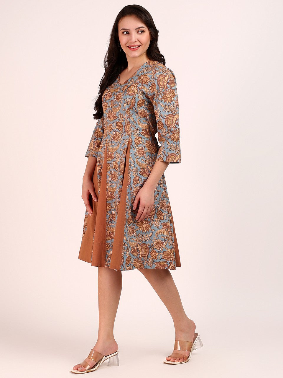 Panel Midi Dress