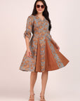 Panel Midi Dress