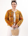 Cara Velvet Jacket - Mustard