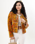 Cara Velvet Jacket - Mustard