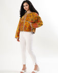 Cara Velvet Jacket - Mustard